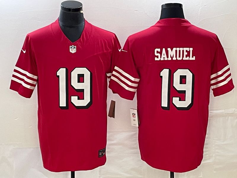 Men San Francisco 49ers 19 Samuel Nike Red Vapor Limited NFL Jersey